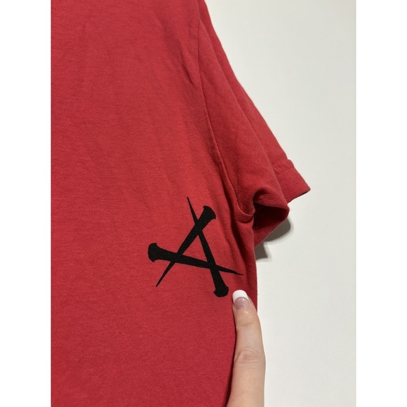 Affliction Mens Large Red Skull Graphic Tee Shirt - Picture 2 of 5